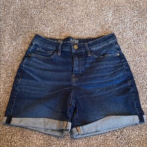 a.n.a Women's Dark Blue Jean Shorts